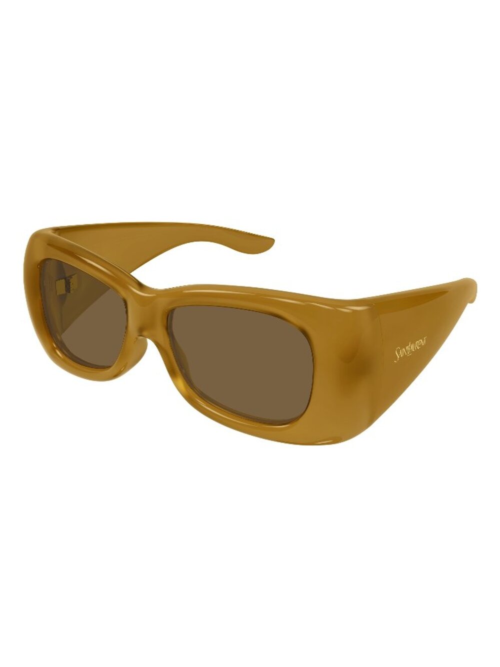 New Saint Laurent Unisex Sunglasses Yellow Brown Lens Injected Frame SL 901 HOWL